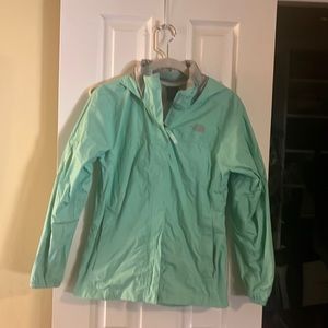North Face girls hooded rain jacket